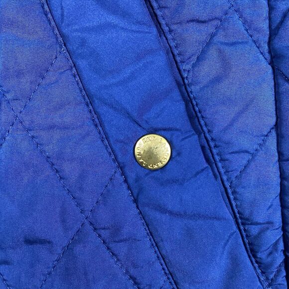 Lands End Puffer Vest Women’s Small Navy Blue Quilted Outdoor Pockets Vents - Picture 12 of 16